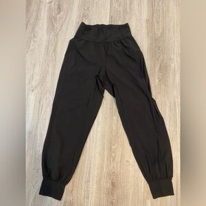 Black Lululemon High-Waisted Joggers